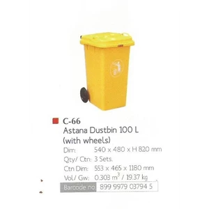 produk plastik rumah tangga Astana dustbin plastik 100 liter kode C66 merk Lionstar