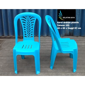 plastic dinner chair code 101 blue color brand Taiwan