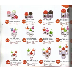 Produk Plastik Rumah Tangga Botol kecap saus tomat plastik berbagai model merk Lucky Star