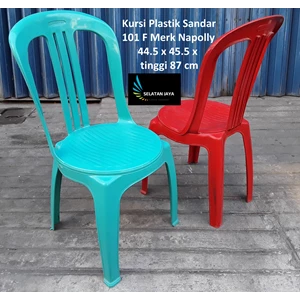 Plastic chair code 101 F Napolly brand red green color