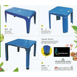 Large plastic dining table Neoplast MK8 brand