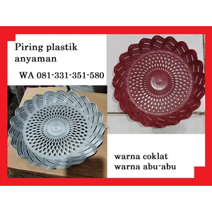 Piring PLASTIK ANYAMAN ROTAN ELEGAN DAN TERJANGKAU