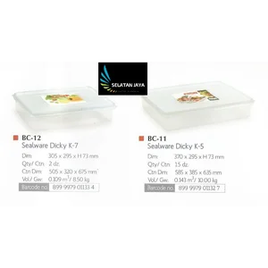  plastik kemasan Sealware plastik dicky k7 dan k5 tempat donat lion star