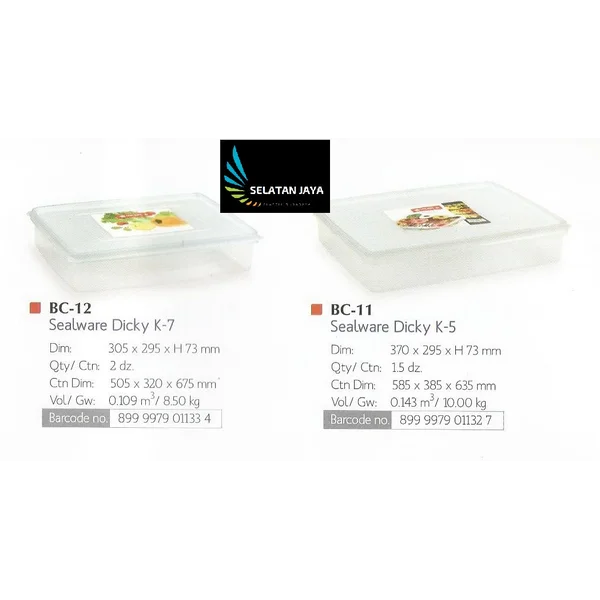  plastik kemasan Sealware plastik dicky k7 dan k5 tempat donat lion star
