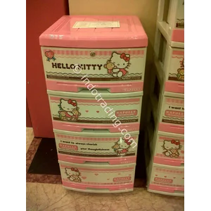 Lemari Plastik Hello Kitty Merk Napolly