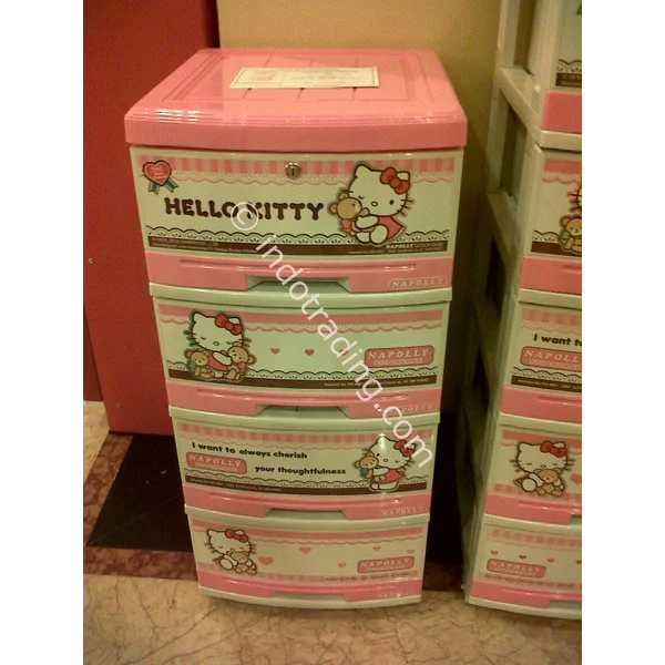 Lemari Plastik Hello Kitty Merk Napolly