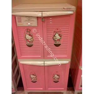Lemari Plastik hello kitty Bcbc 222 HKBF merk Napolly.