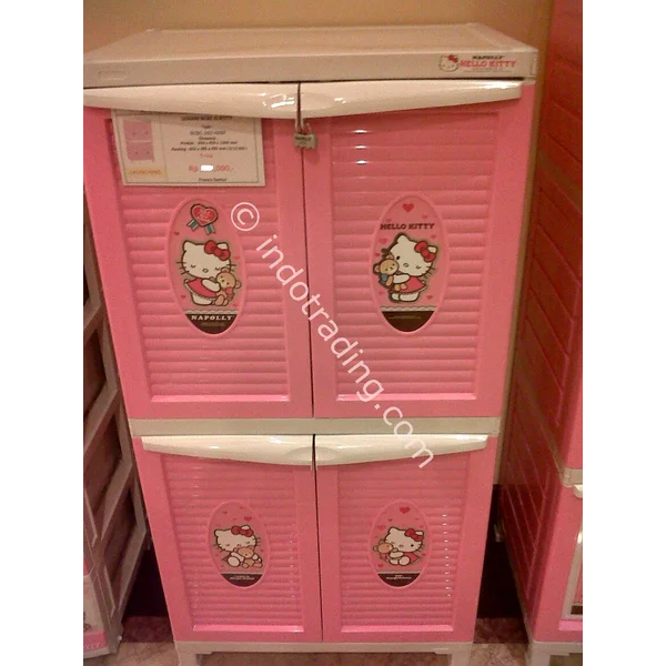 Lemari Plastik hello kitty Bcbc 222 HKBF merk Napolly.