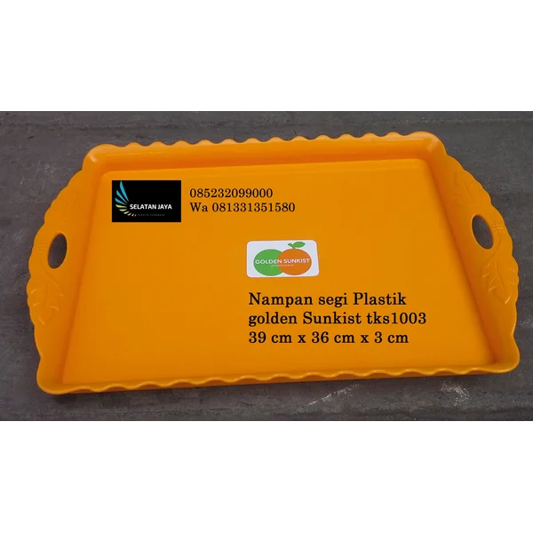 Nampan plastik segi golden Sunkist TKS1003