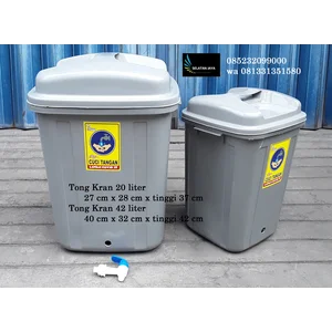 ember plastik Tong kran Crown 20 liter abu2