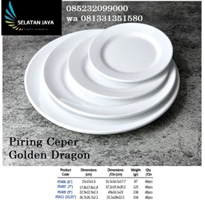 Piring Ceper melamin 9 inch Golden Dragon P5409