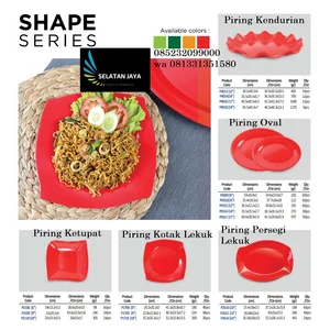 Piring Melamin ketupat Golden Dragon P2106