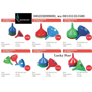 Corong plastik minyak Merk Lucky Star