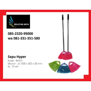 Sapu plastik gagang almini BR101