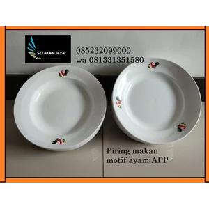 Piring Makan Plastik Motif Ayam APP