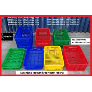 Keranjang Plastik Industri krat lubang B008 surabaya