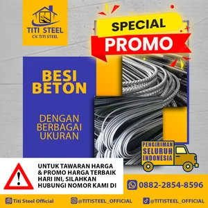 Besi Beton Ulir & Besi Beton Polos