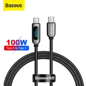 Kabel USB Type-C TO Type-C 100W PD Fast Charging Baseus LED Display - 1 M