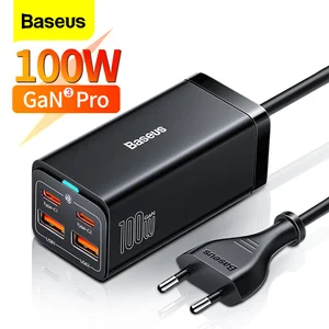 KEPALA CHARGER BASEUS 100W GAN3 PRO FAST CHARGE 4IN1 ADAPTOR USB TYPEC - CHARGER BATERAI