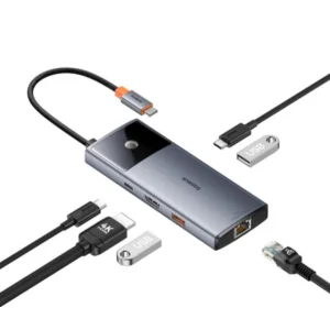 Baseus Metal Gleam Series II 6-in-1 USB HUB Space Grey GEN 2