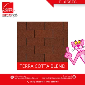 GENTENG ASPAL OWENS CORNING TIPE CLASSIC TERRA COTTA 