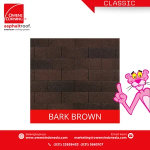 GENTENG ASPAL OWENS CORNING TIPE CLASSIC BARK BROWN