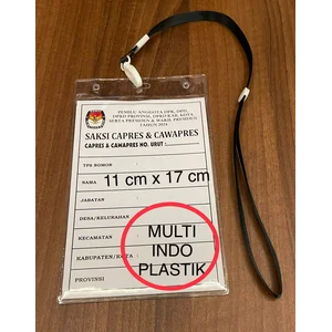 Cetak Plastik & Tali ID Card Kartu Tanda Pengenal Pemilu 2024