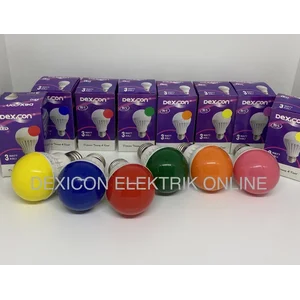 Lampu Hias LED 3 Watt - Bohlam Berwarna-Warni