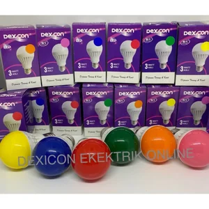 Lampu Hias LED 3 Watt - Bohlam Berwarna-Warni