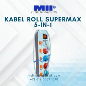 Kabel Roll SuperMax 5-in-1 - Terminal Colokan Listrik Multifungsi