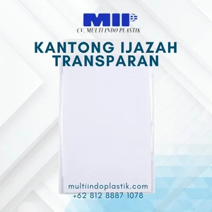 Kantong Ijazah Plastik Mika PVC Transparan Ukuran 22 cm x 36.5 cm