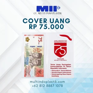 Plastic Cover for New Commemorative Banknote 75,000