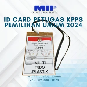 Custom KPPS Officer ID Card Printing Service Complete with Holder and Lanyard Strap