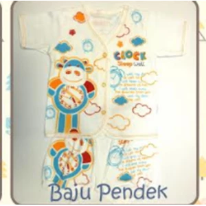 Baju Bayi Pendek Tamashii Clock Sleep Well