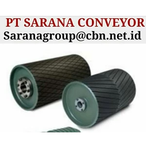 DRUM PULLEY RUBBER HEAVY DUTY PT SARANA CONVEYORS PULLEY