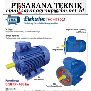 Elektrik motor Elektrim Techtop PT Sarana Teknik EMM ELECTRIC MOTOR