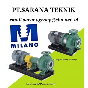 PT SARANA TEKNIK MILANO PUMP POMPA STANDARD END SUCTION CENTRIFUGAL PUMPS - STAINLESS STELL