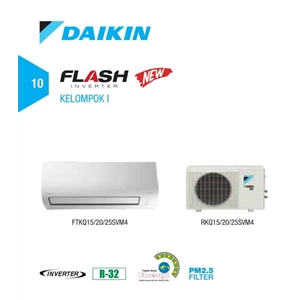 AC DAIKIN FLASH INVERTER FTKQ 15 SVM 4 + RKQ 15 SVM4 Cap. 0.5 PK