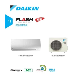 AC DAIKIN FLASH INVERTER FTKQ 50 SVM 4 + RKQ 50 SVM4 Cap. 2 PK 