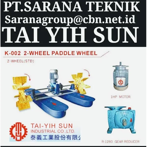 PT SARANA TEKNIK TAI  YIH SUN PADDLE WHEEL AERATOR KINCIR ANGIN