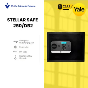 Yale Stellar Safe 250/DB2 Safety Box Fingerprint PIN and Key