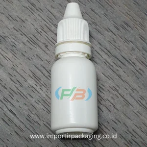 Botol Pet / Botol Tetes / 15ml / Putih / Tutup Segel / Tetes Mata