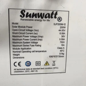 Panel Surya / Solar Panel 200wp Mono Overlapping Shingled