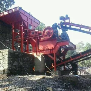 Pemecah Batu Stone Crusher kap 100 ton per jam 