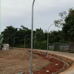 7 Meter Octagonal Galvanized Street Light Pole