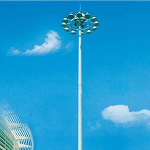 Galvanized 13 Meter High Mast Light Pole