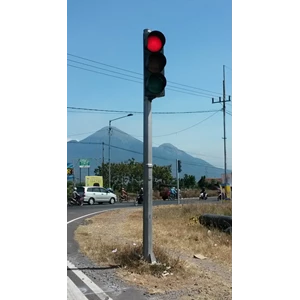 Tiang Traffic Light Bulat Lurus 7 Meter Hdg