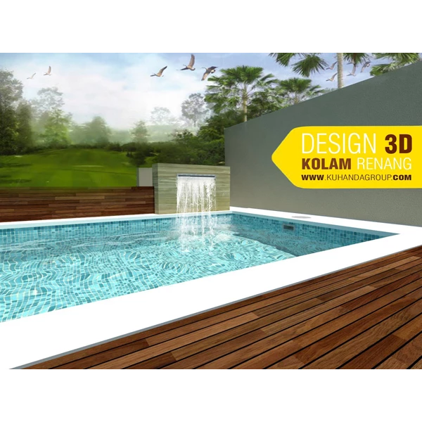 Desain 2D Dan 3D Kolam Renang By PT Kuhanda Semesta Group