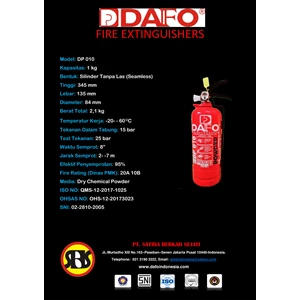 Fire Extinguishers Type F1 1Kg Brand Dafo
