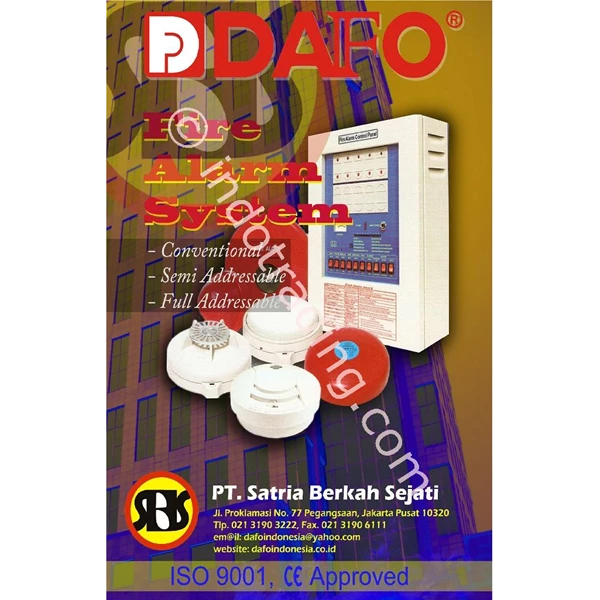 Fire Alarm Bell Sistem Alarm Kebakaran Dafo